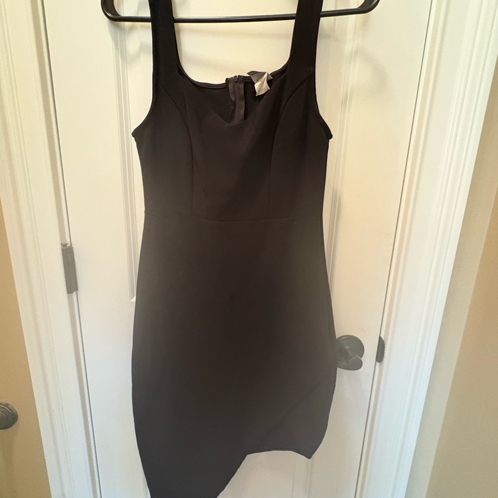Privy Black Asymmetrical Dress S